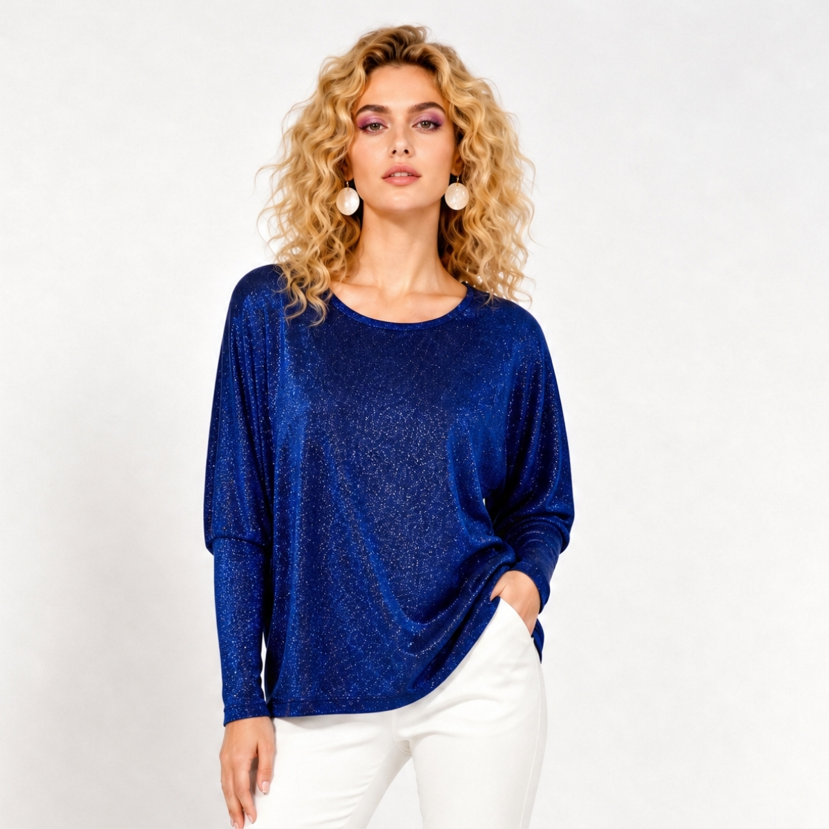 Μπλούζα Bright Night Ελαστική Lurex Πεταλούδα ♥