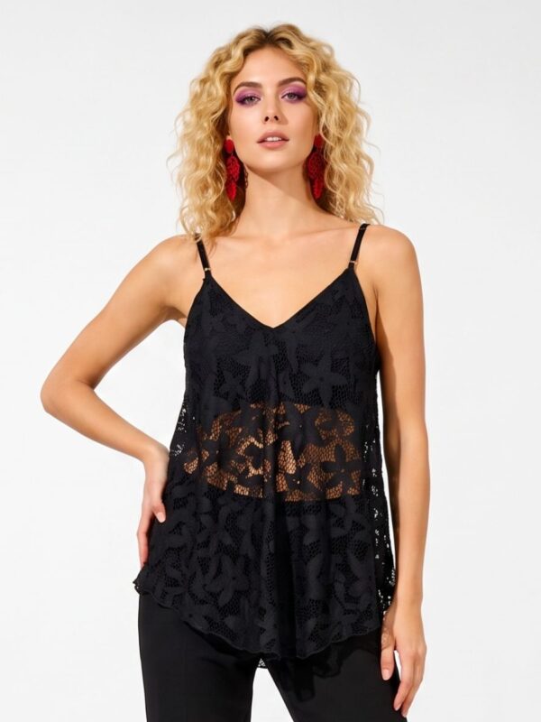 Top Lady Lace Τιραντέ Δαντέλα Floral
