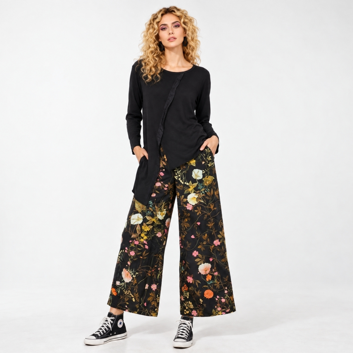 Παντελόνα Wendy Nadia Floral Βαμβακερή - Image 4