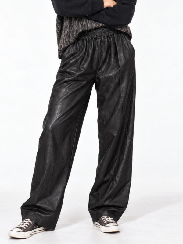 Παντελόνι Pricila Wide Leather ♥